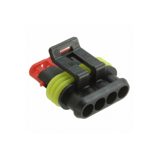 Connector Housing, Superseal 1.5 Series, Plug, 4 Way - Each