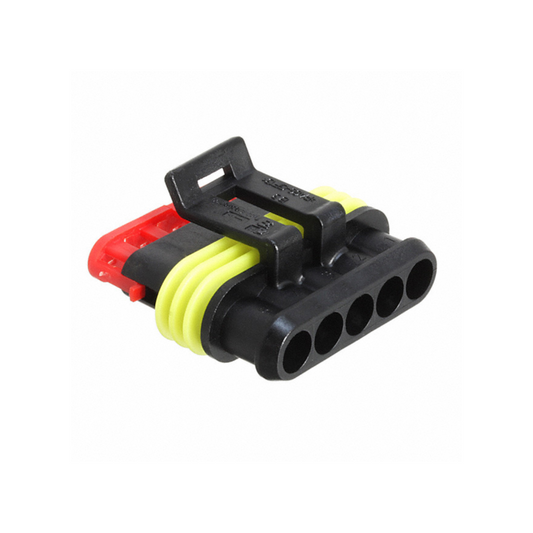 Connector Housing, Superseal 1.5 Series, Plug, 5 Way - Each