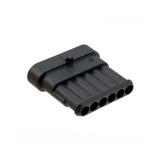 Connector Housing, Superseal 1.5 Series, Receptacle, 6 Way - Each