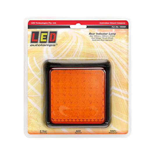 Lamp, LED Autolamps, LED 100 Series, Rear Indicator Lamp - Each