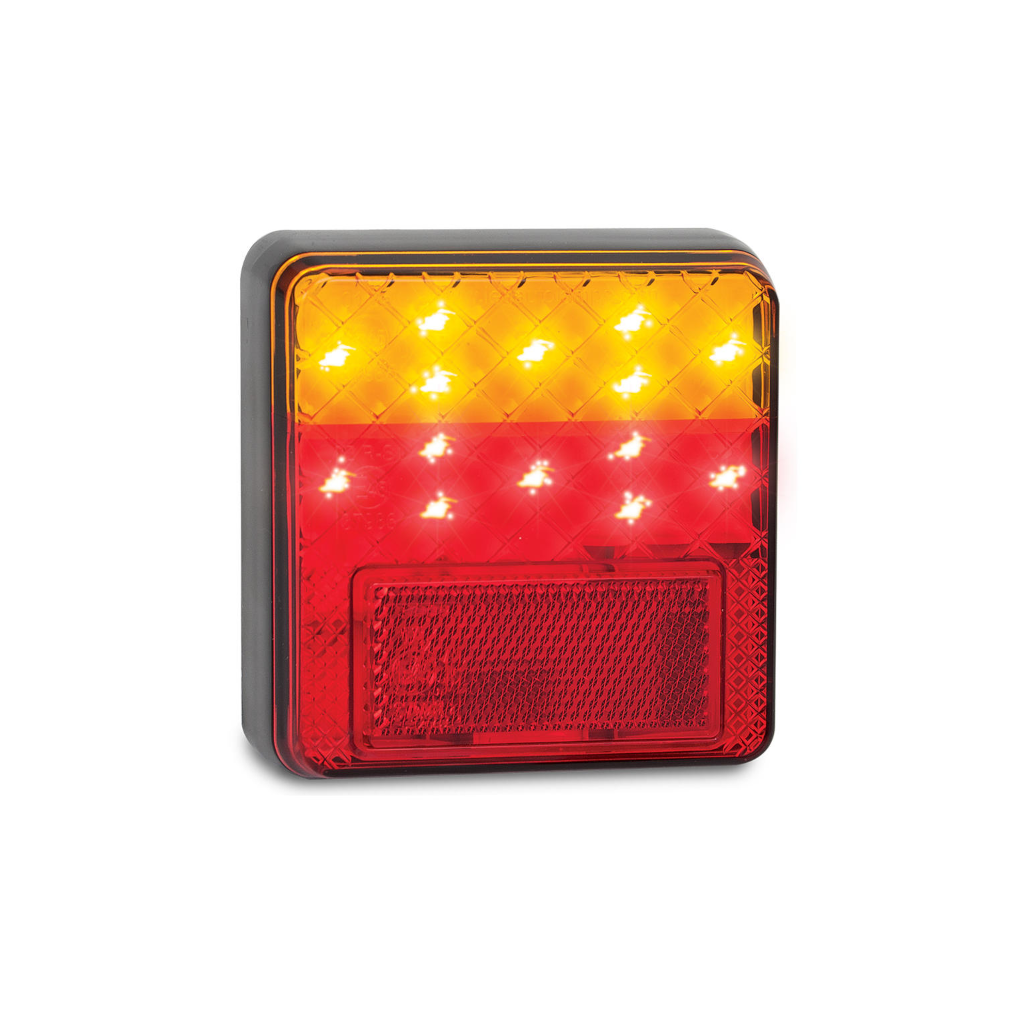 Combination Lamp, LED Autolamps, LED, 100 Series, Stop/Tail/Indicator and Reflector, 12v only - 2 Pack