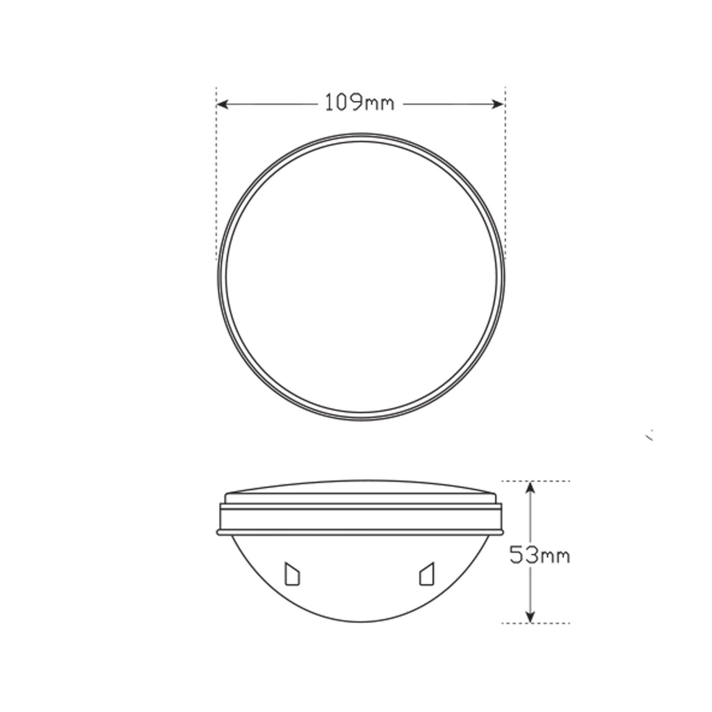 Lamp, LED Autolamps, Indicator Lamp, LED, Amber, 10-30v Bulk - Each