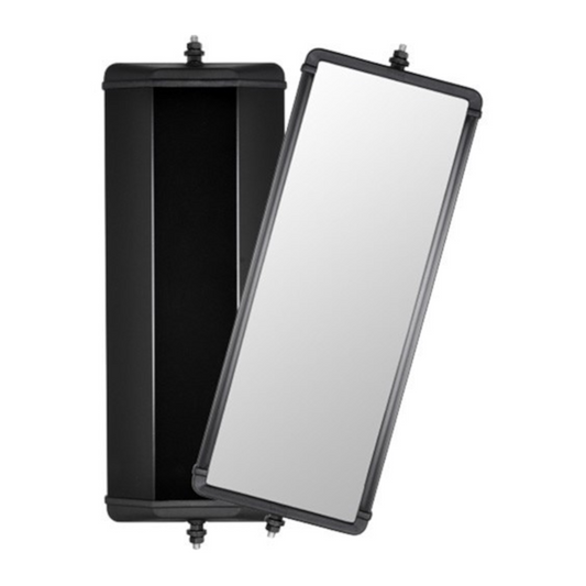 Mirror Head, Britax, West Coast, 11", Black Metal - Each