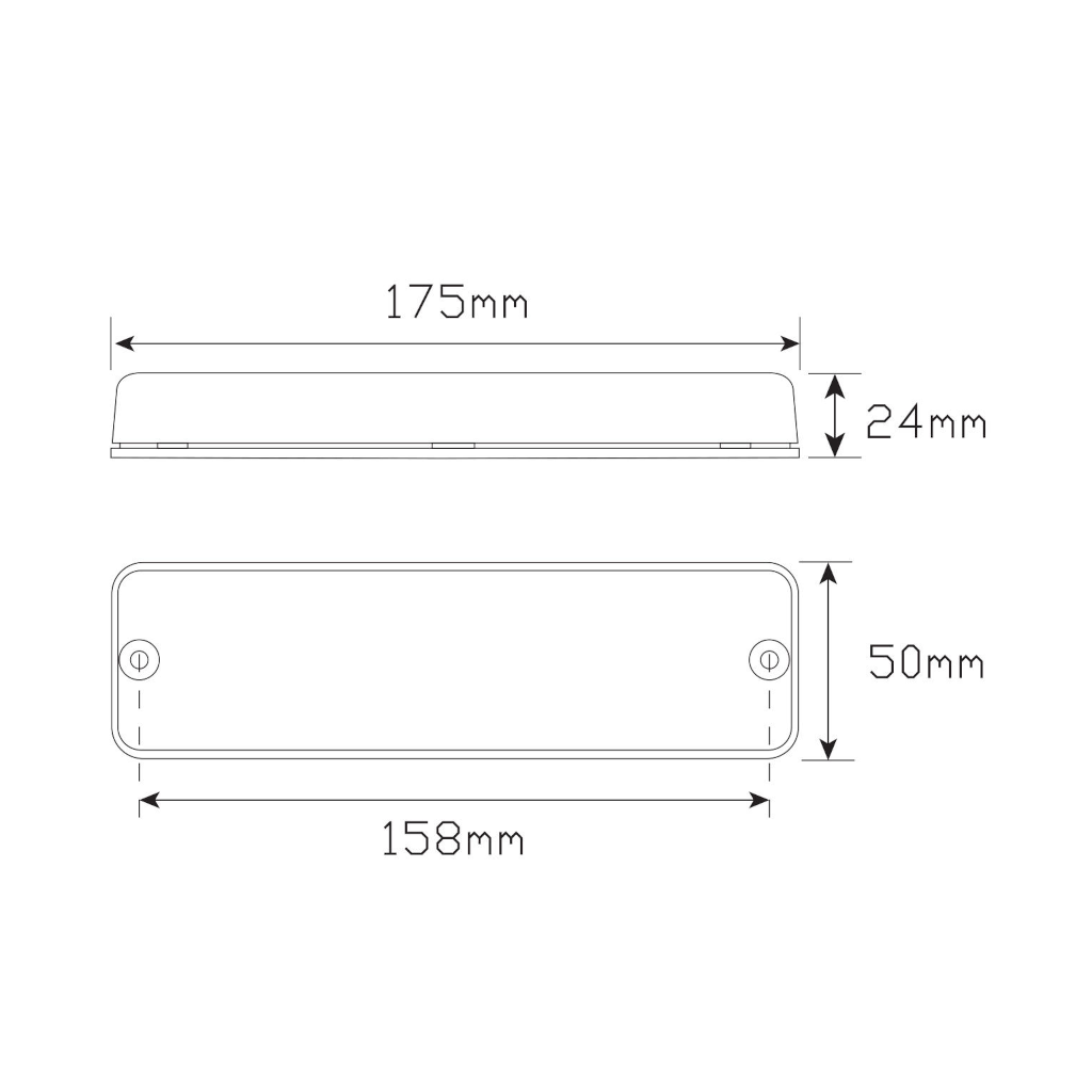 Lamp, LED Autolamps, Front Indicator/Marker Lamp, Bull Bar, LED 12v - 2 Pack