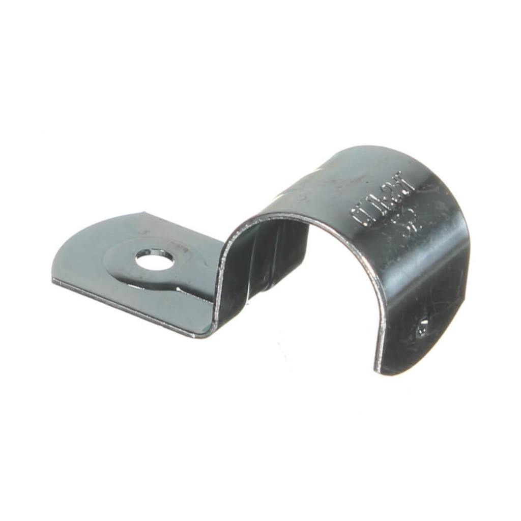 Cable Management, Clipsal Half Saddle, Zinc Plated, 25mm - Each