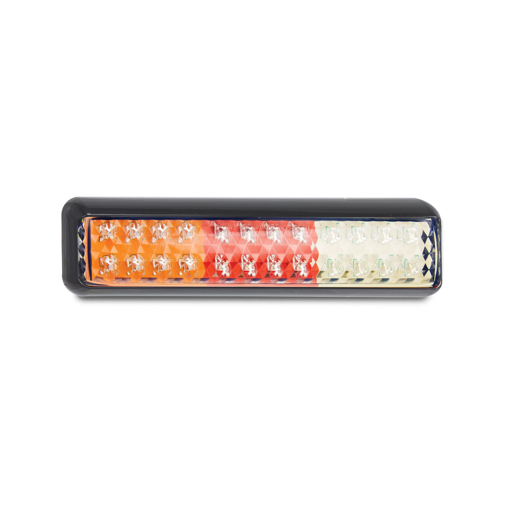 Combination Lamp, LED Autolamps, 200 Series, Stop/Tail Indicator/Reverse, LED, 12-24v - Each