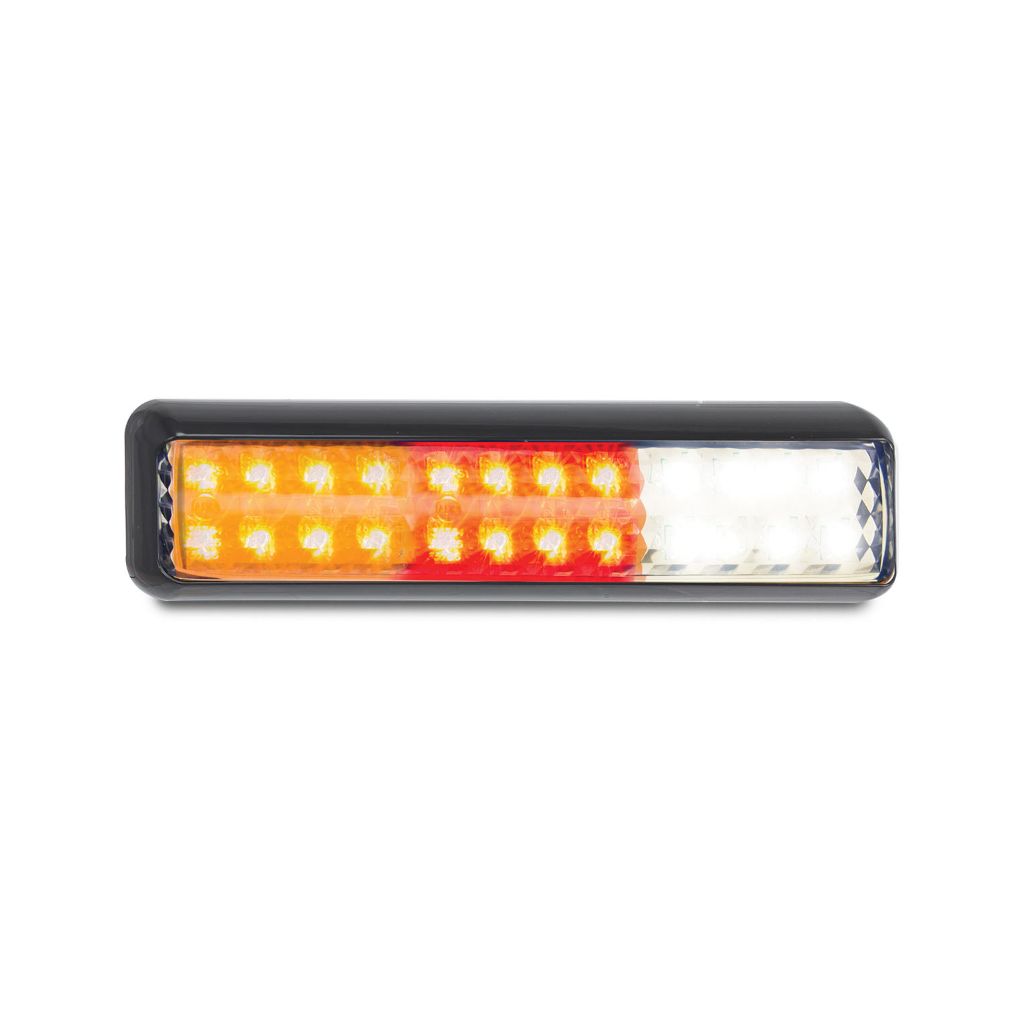 Combination Lamp, LED Autolamps, 200 Series, Stop/Tail Indicator/Reverse, LED, 12-24v - Each
