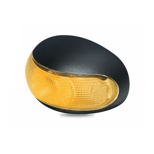 Marker Lamp, Hella, LED Front End Outline DuraLED, 8-28v, Amber - Each