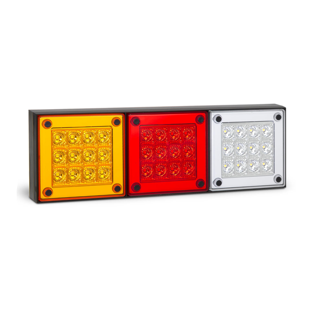 Combination Lamp, LED Autolamps, 280 Series, Stop/Tail/Indicator/Reverse, 12-24v - Each
