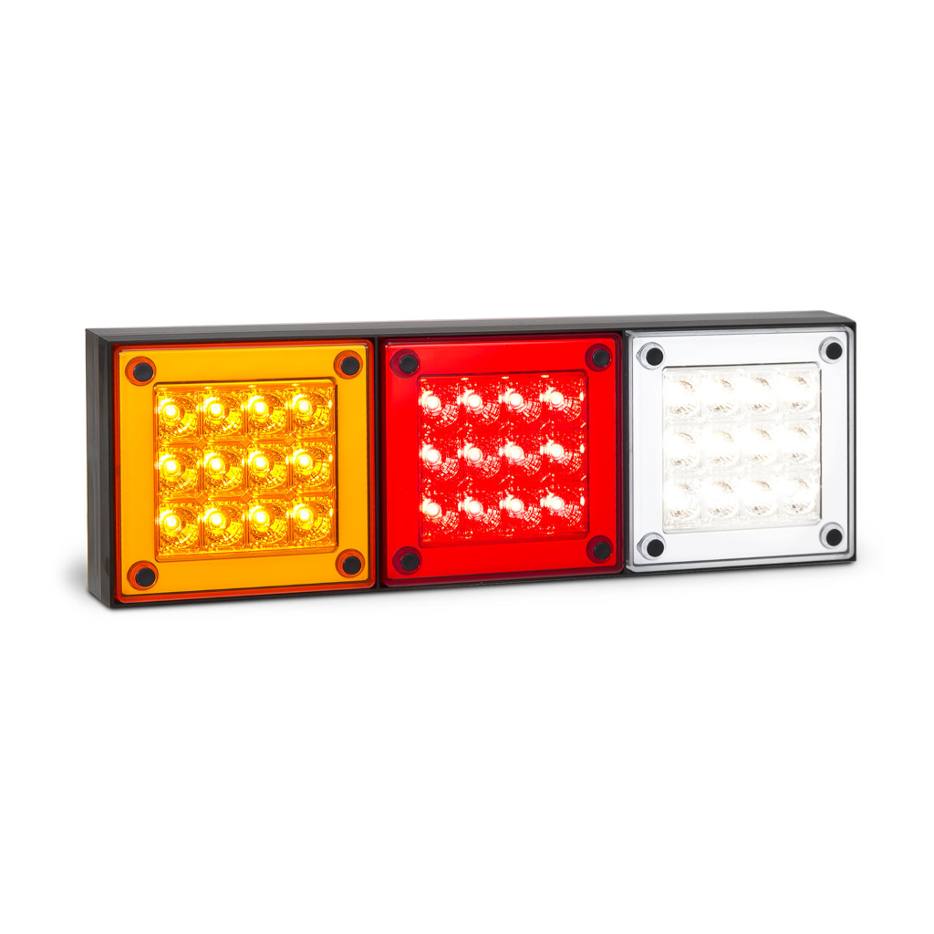 Combination Lamp, LED Autolamps, 280 Series, Stop/Tail/Indicator/Reverse, 12-24v - Each