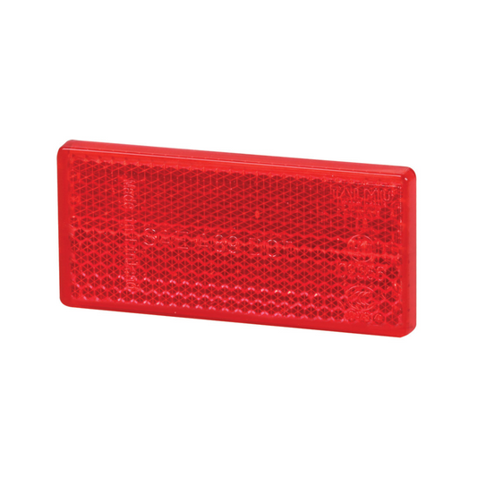 Retro Reflector, Hella, Self Adhesive, 70 x 32mm, Red - Each