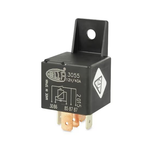 Relay, Hella, Normally Open With Diode, 5 Pin, 12v, 40a, (3055) - Each