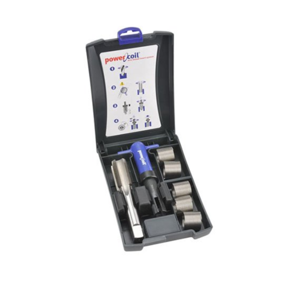 Thread Repair Kit, Power Coil, 24 x 2mm, Includes Tap + Tool and 5 Inserts - Each