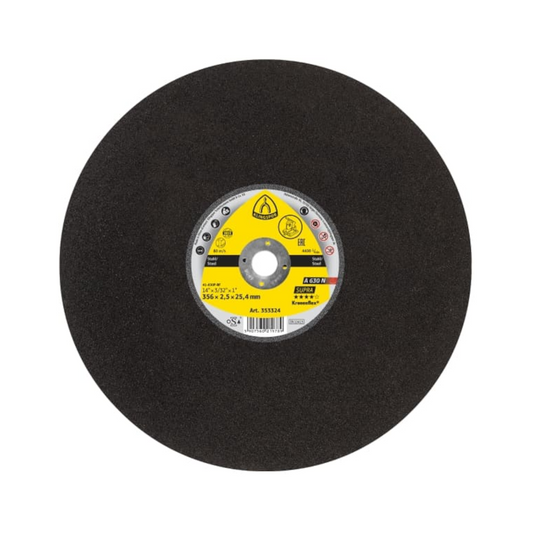 Cutting & Grinding Disc, Flat A630N, 356mm x 2.5mm x 25.4mm - Each