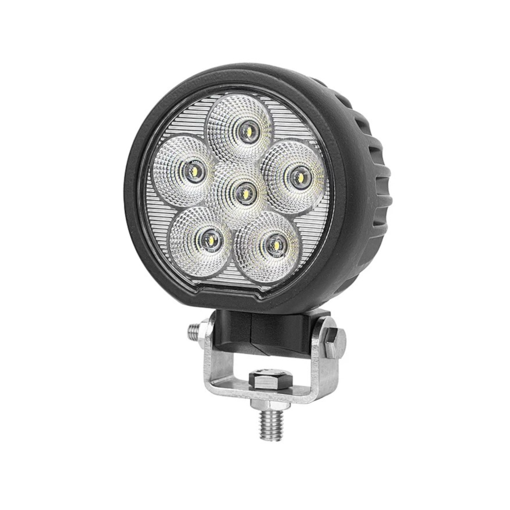 Work Lamp, Mad Goose, Round, Flood Beam, Deutsch, Connector, 9-32v, 4800lm, 60w - Each