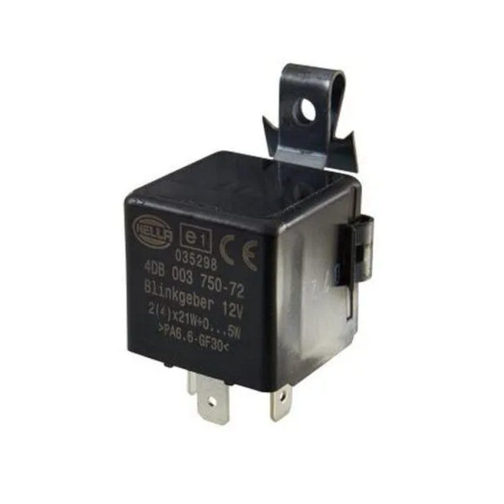 Flasher, Hella, Solid State Electronic Flasher Unit, High Capacity 3 Pin, (3016 No Metal Clip) 12v - Each