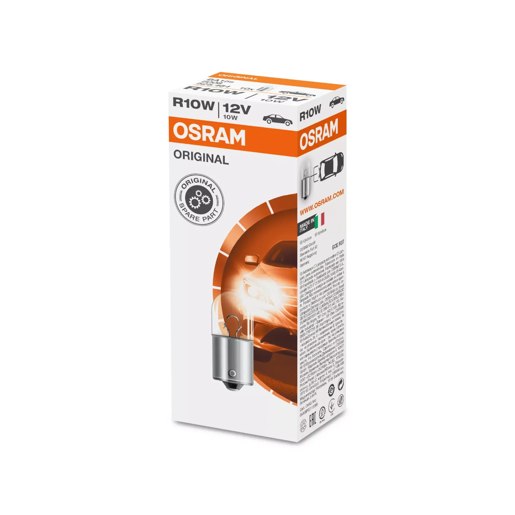 Globe, Osram, Bayonet Globe, BA15s, 12v, 10w - 10 Pack
