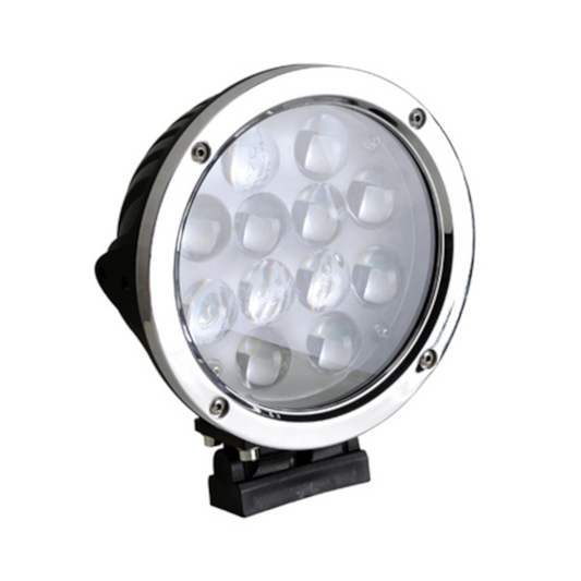 Driving Lamp, Mad Goose, Flood Beam, IP68 Resistant, 9-60v, 60w, 7" - Each