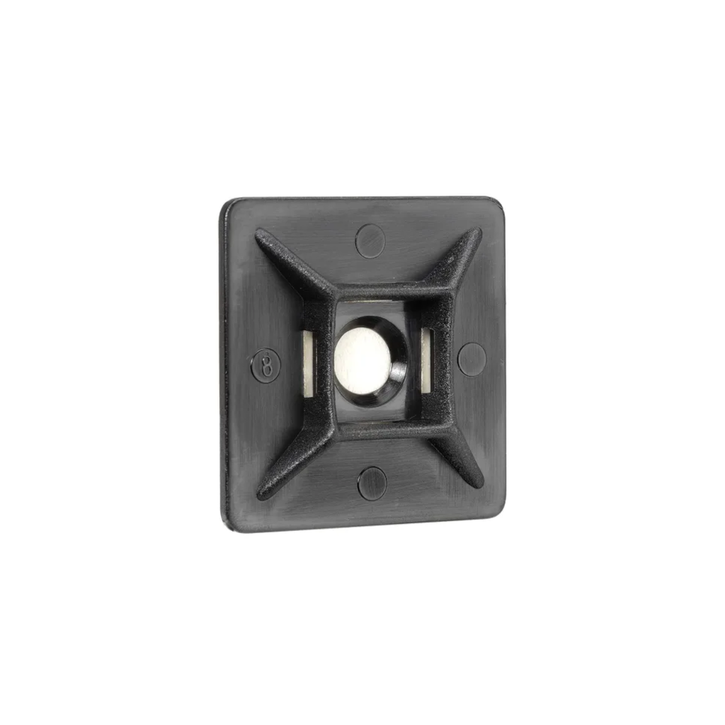 Cable Tie Mount, Narva, Self-Adhesive, Black, 28 x 28mm - 25 Pack