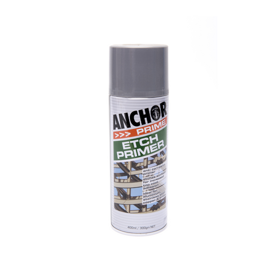 Paint, Anchor, Etch Primer, Aerosol, Ideal for Most Metals, Grey, 300g - Each