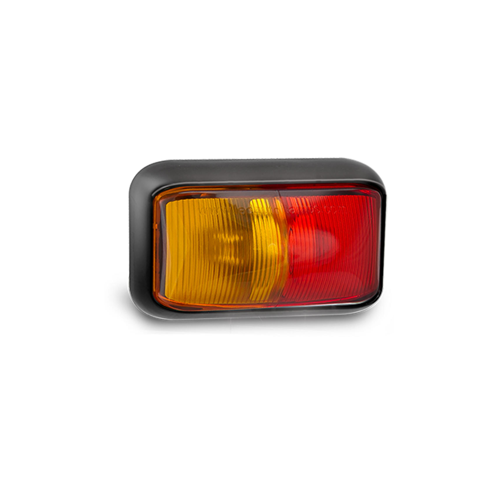 Marker Lamp, LED Autolamps, 58 Series, Side Marker, Red/Amber - Each