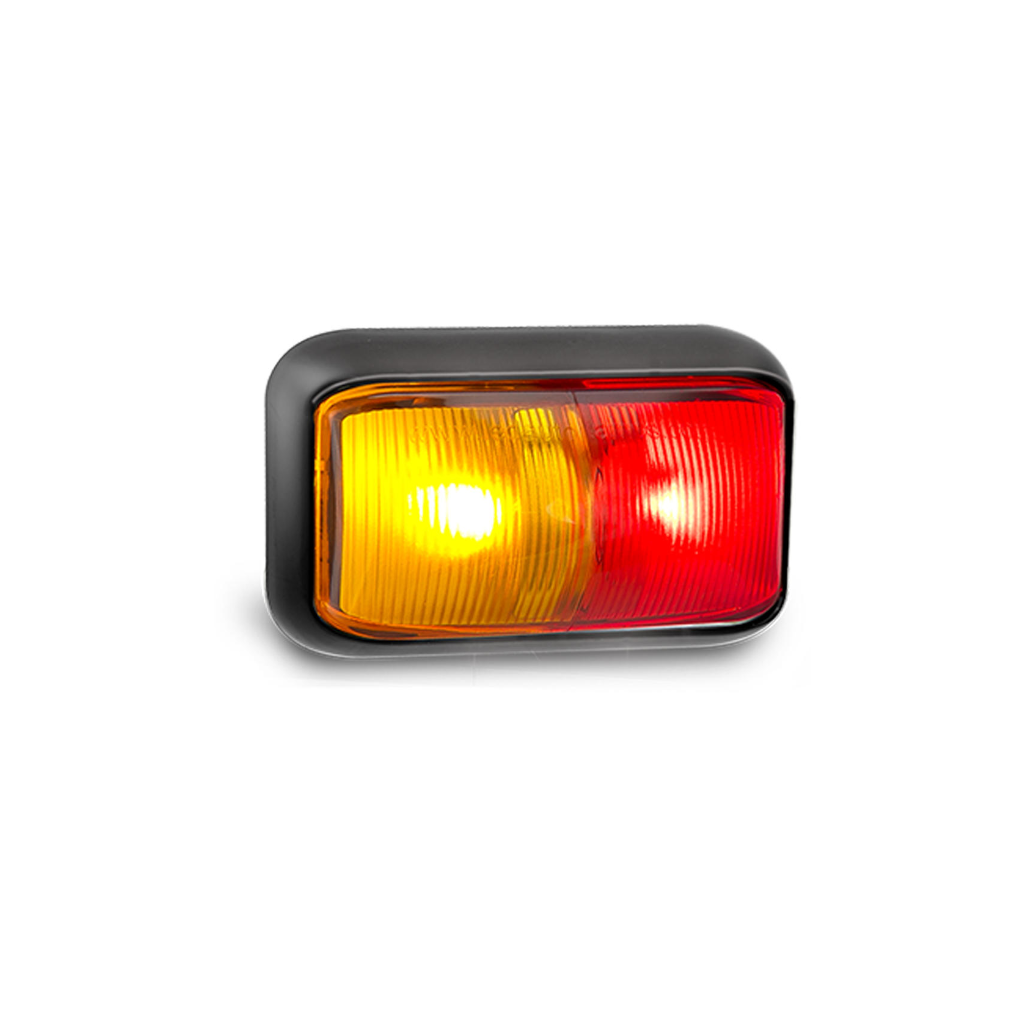 Marker Lamp, LED Autolamps, 58 Series, Side Marker, Red/Amber - Each
