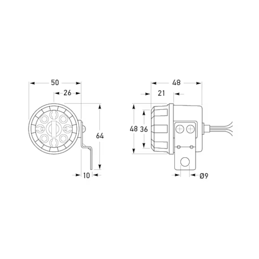 Reversing Buzzer, Hella, 89DB +/- 2DB at 2 Metres, 12-36v - Each