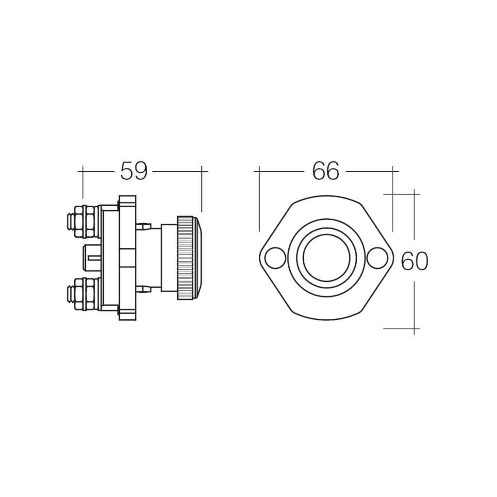 Switch, Narva, Emergency Stop, Rotating Release - Each