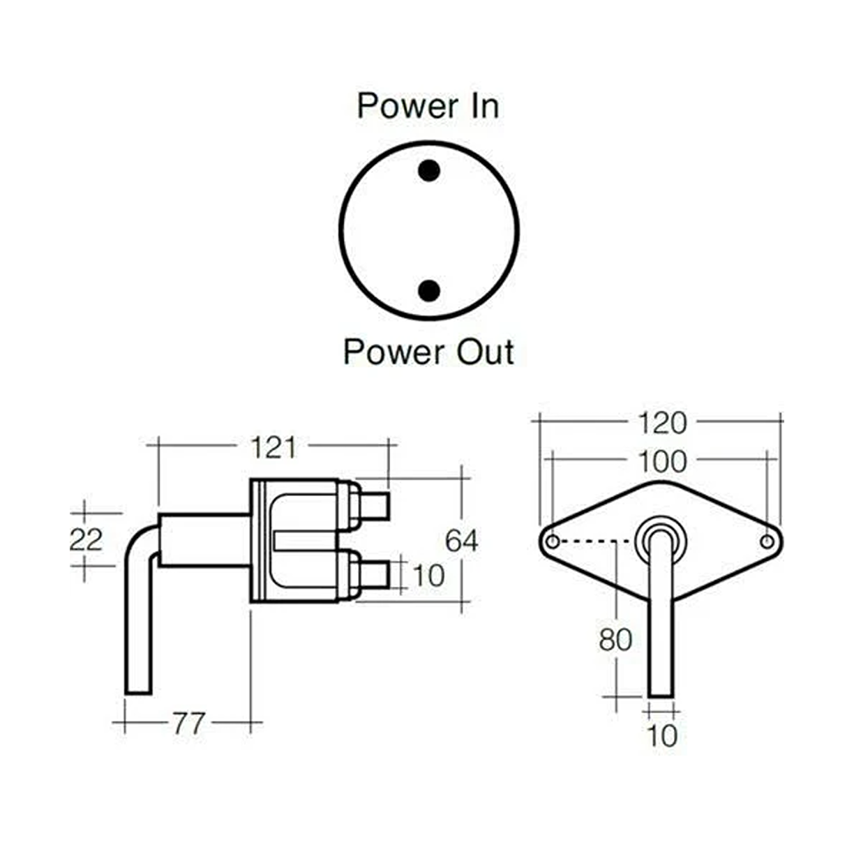 Switch, Narva, Heavy Duty Battery Master, Removable Key - Each