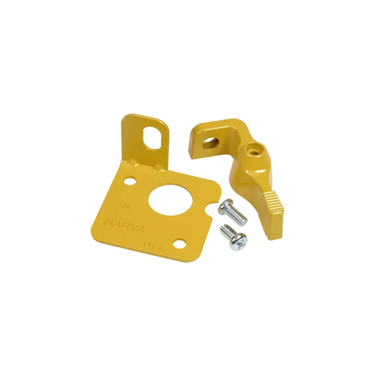 Lockout Kit, Narva, Isolator Handle Lever Lockout, Yellow - Each