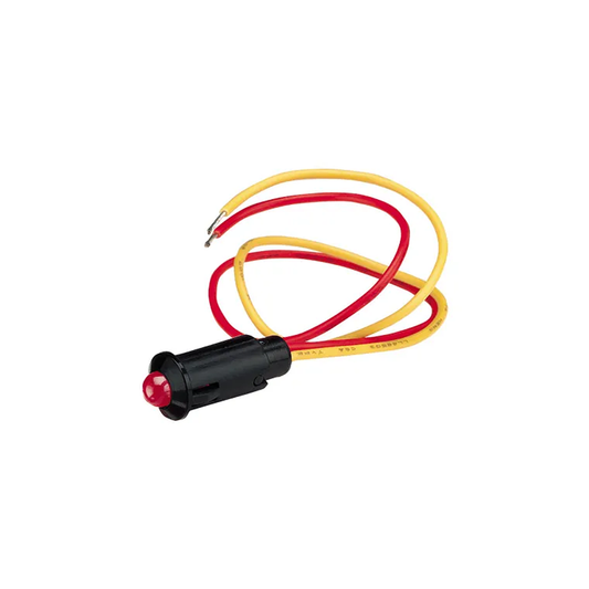 Pilot Lamp, Narva, LED, Pre-Wired, 12v, Red - Each