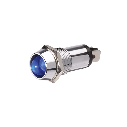 Pilot Lamp, Narva, Chrome LED, 24v, Blue - Each