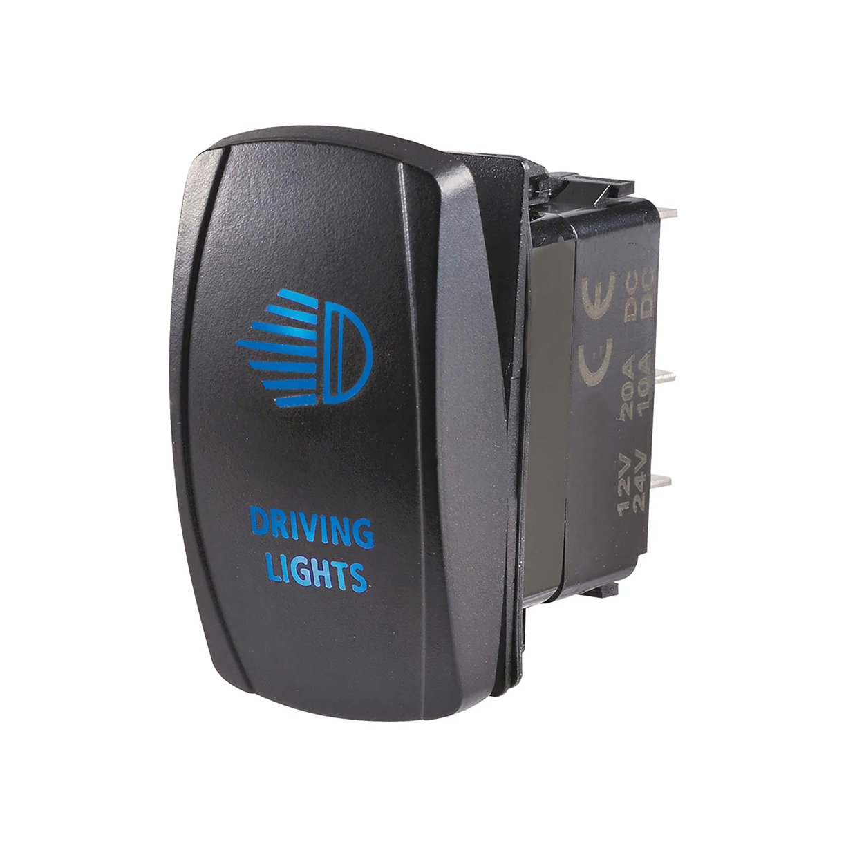 Switch, LED Driving Light, Off/On, 12/24v, Blue - Each