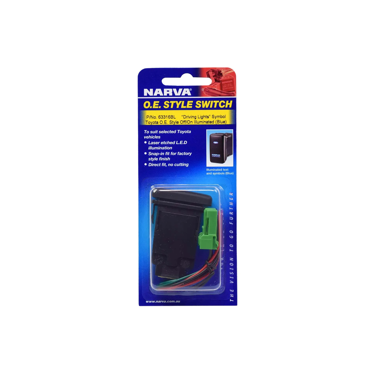 Switch, Narva, OE Style Toyota, Driving Lights, 12v - Each