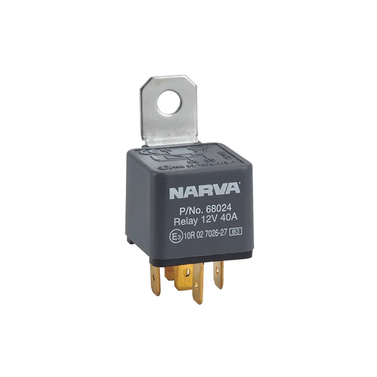 Relay, Narva, 12v, 30a, 5 Pin Double Contact, Normally Open - Each