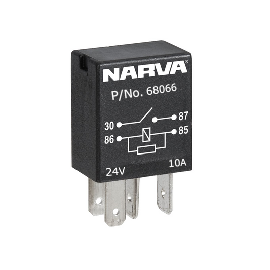 Relay, Narva, Micro 4 Pin, 24v, 10a - Each