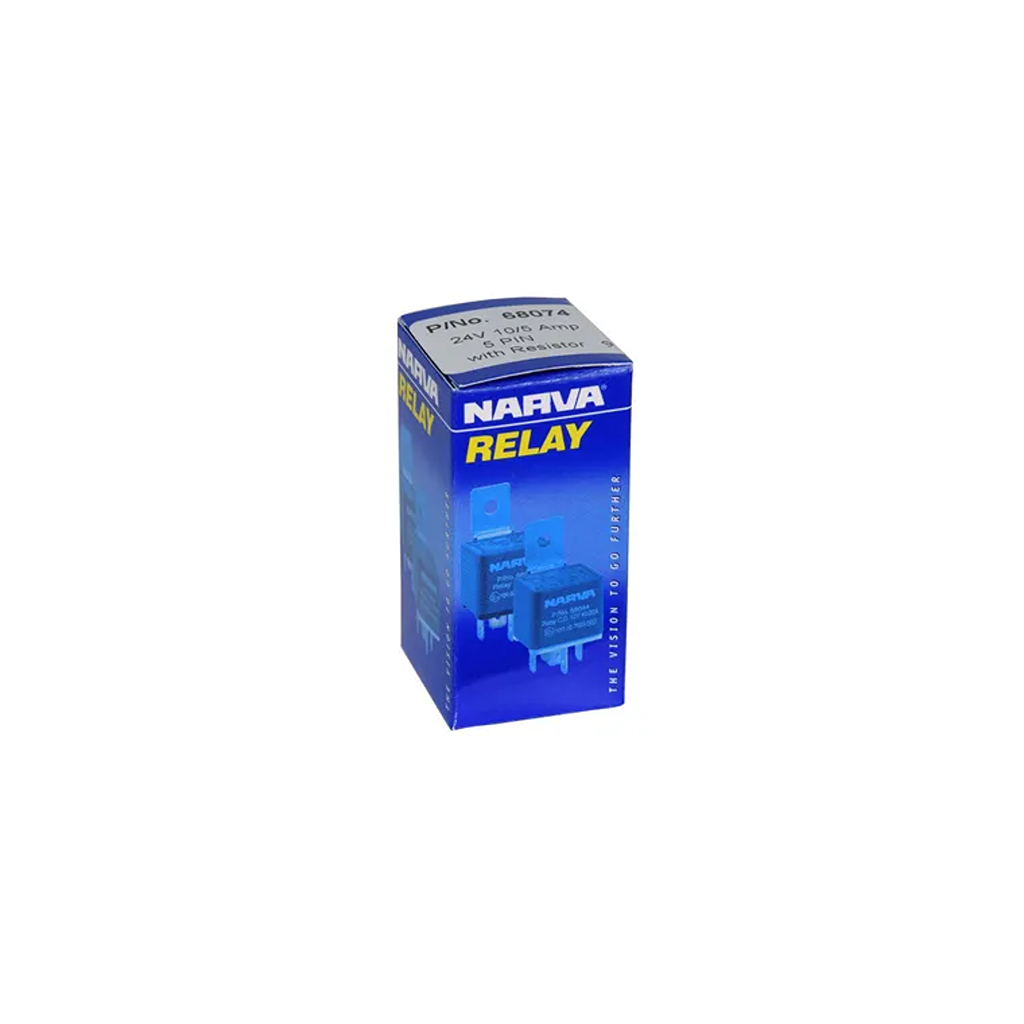 Relay, Narva, Micro Change Over 5 Pin, 24v, 10/5a - Each