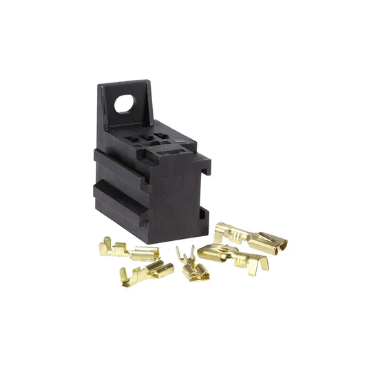 Relay Connector, Narva, Suits 4/5 Pin Micro Relays, 6.3mm/4.8mm Pins - Each