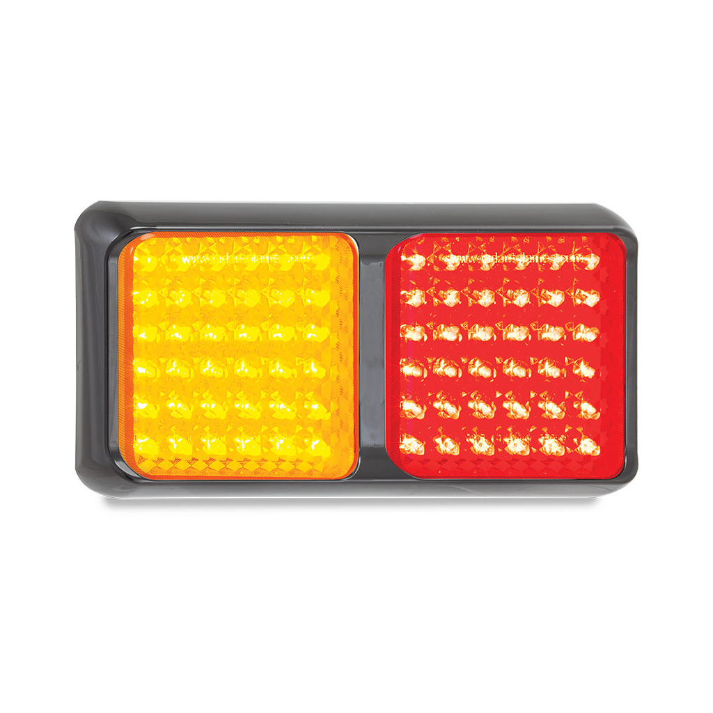 Combination Lamp, LED Autolamps, 80 Double Series, LED, Stop/Tail/Indicator, Red/Amber, 12-24v - Each