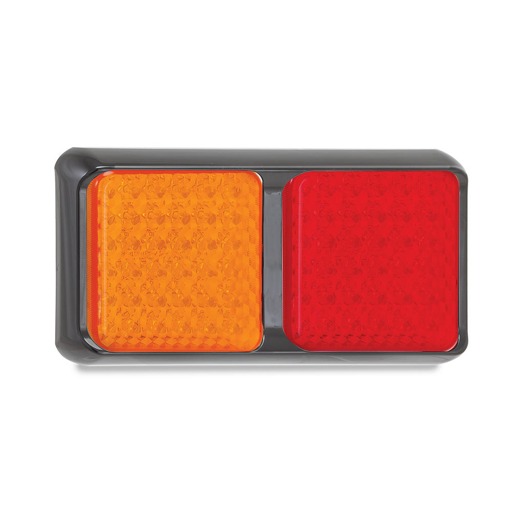 Combination Lamp, LED Autolamps, 80 Double Series, LED, Stop/Tail/Indicator, Red/Amber, 12-24v - Each
