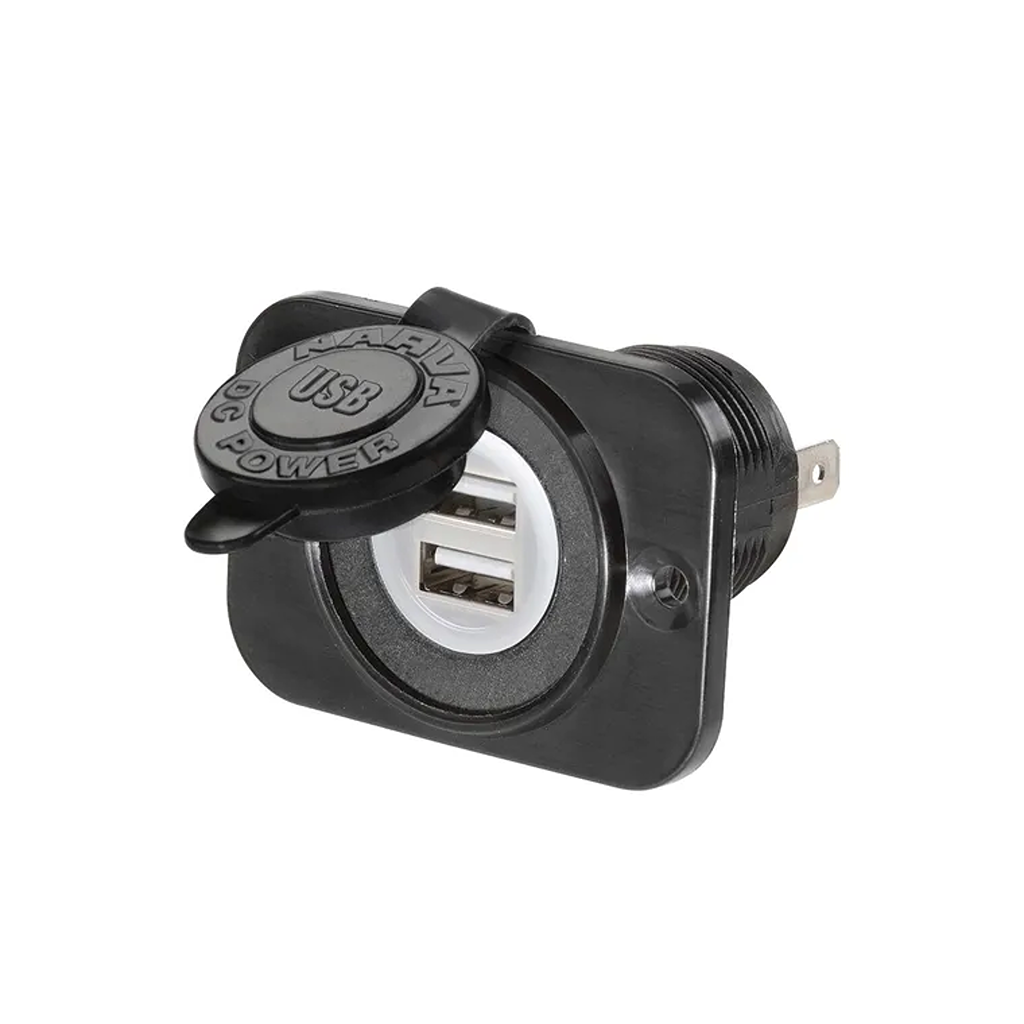Accessory Socket, Narva, USB Socket, Dual Heavy Duty, 5v, 2.5a - Each