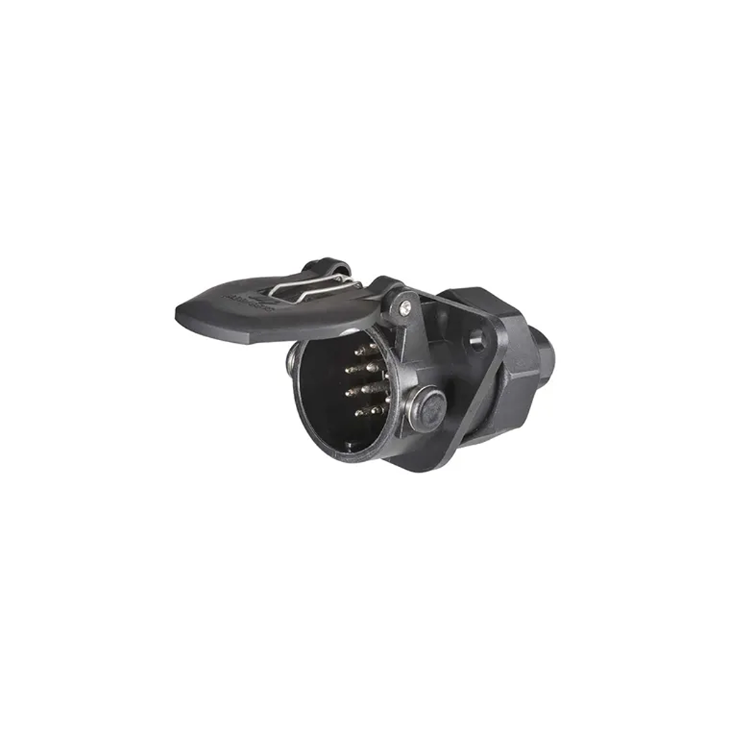 Trailer Socket, Narva, 15 Pin, Heavy Duty, Euro Round, Plastic, 24v - Each