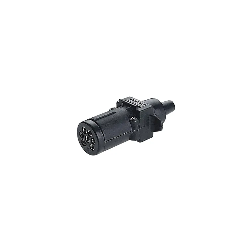 Trailer Plug, Narva, 7 Pin Small Round, Plastic - Each