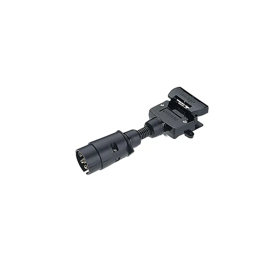 Trailer Plug Adaptor, Narva, 7 Pin Large Round Socket to 7 Pin Flat Plug - Each