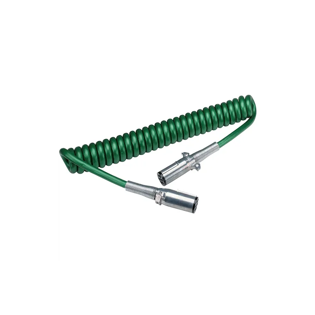 Suzi Coil, 7 Core (4 x 5mm, 2 x 6mm, 1 x 8 AWG), Short Tails with Plugs, Heavy Duty, 4.6m - Each