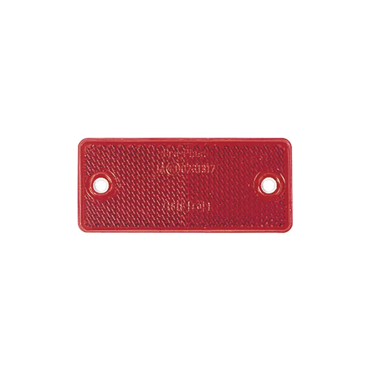 Reflector, Narva, Retro, Dual Fixing Holes, 90 x 40mm, Red - Each