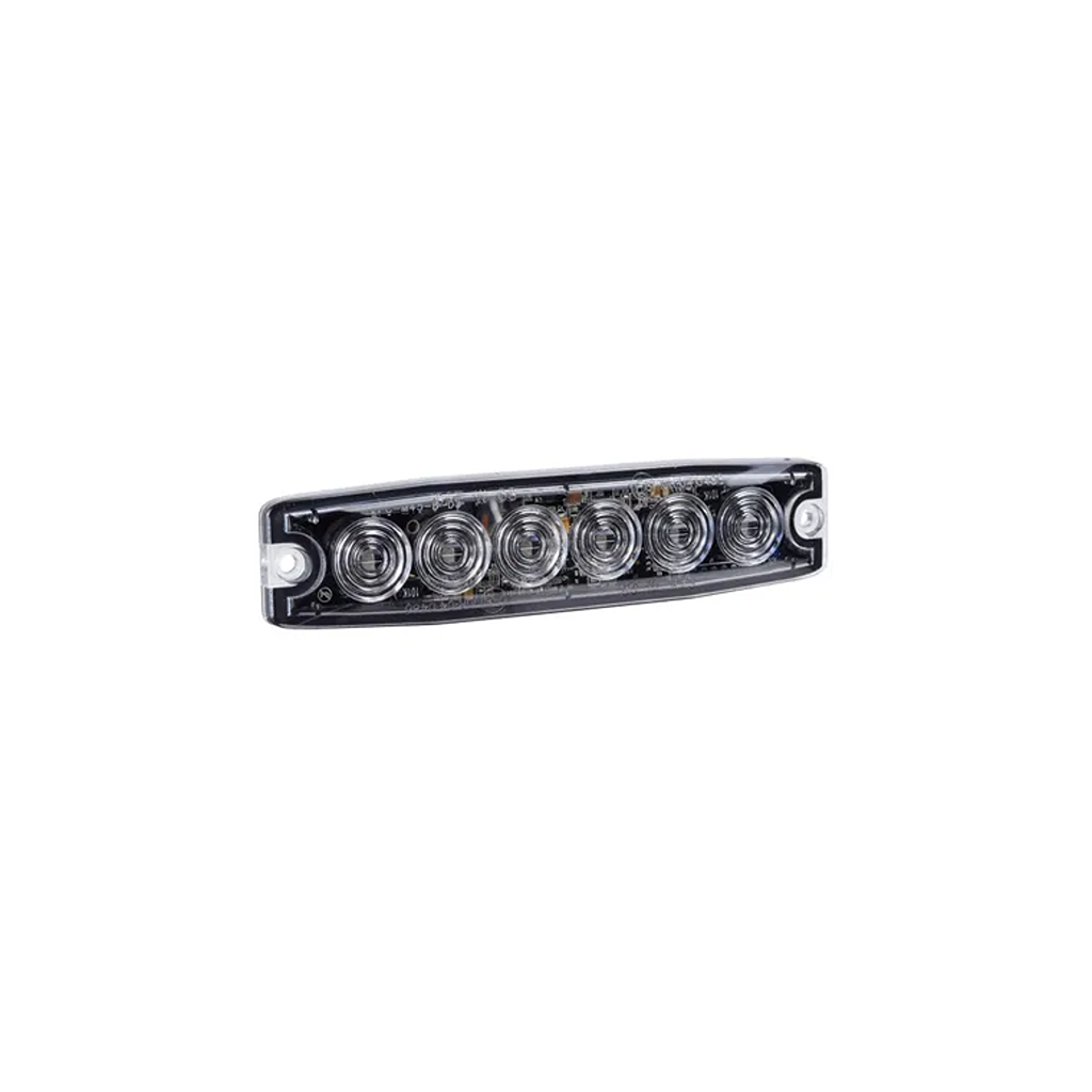 Warning Light, Narva, Slimline Low Profile, 6 LED, 12/24v, Blue - Each