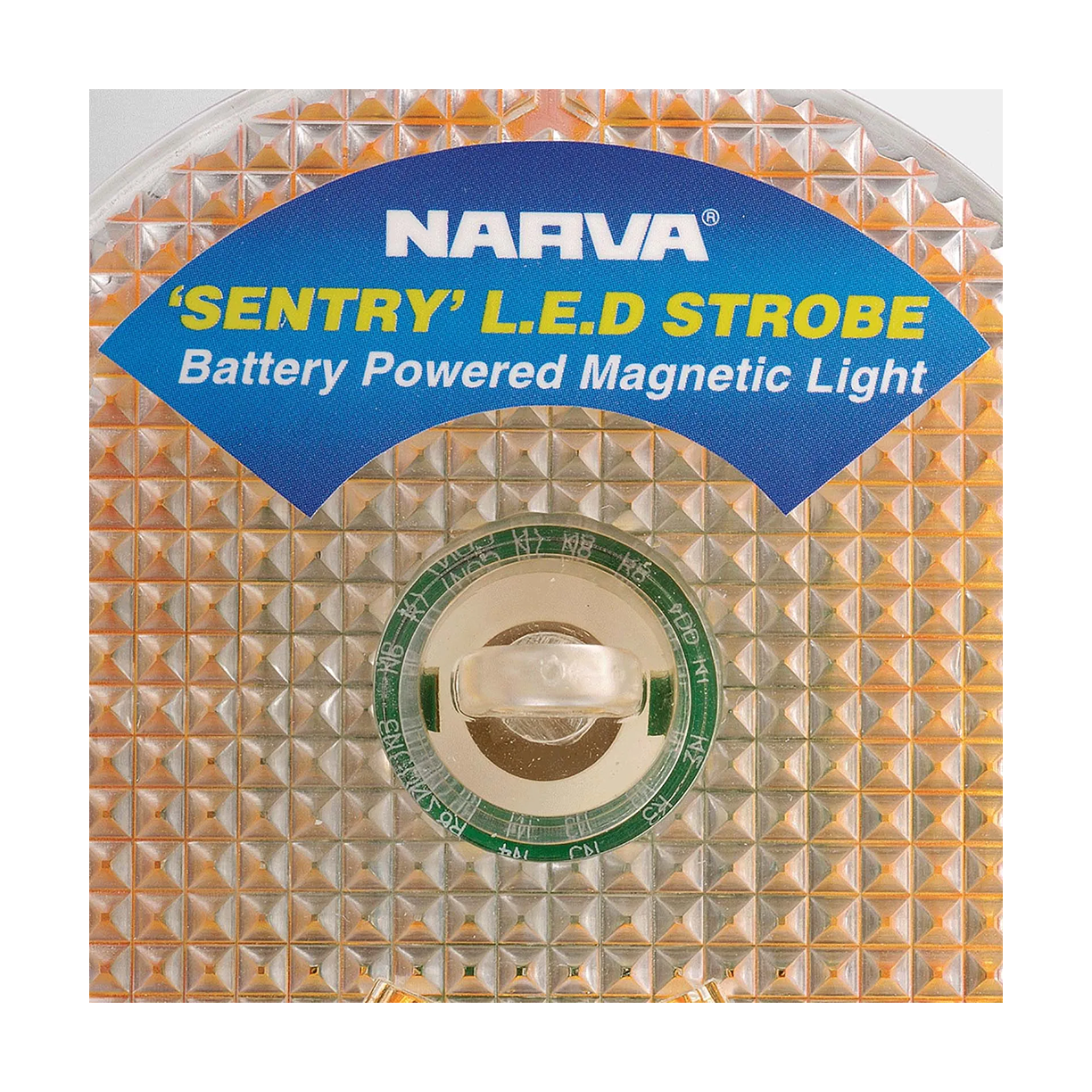Battery Beacon, Narva, Sentry LED, Magnetic Base, Amber - Each