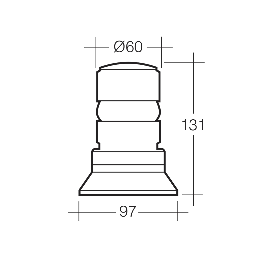 Beacon, Narva, Strobe, Quad Flash Amber, Flange Base, 12-80v - Each