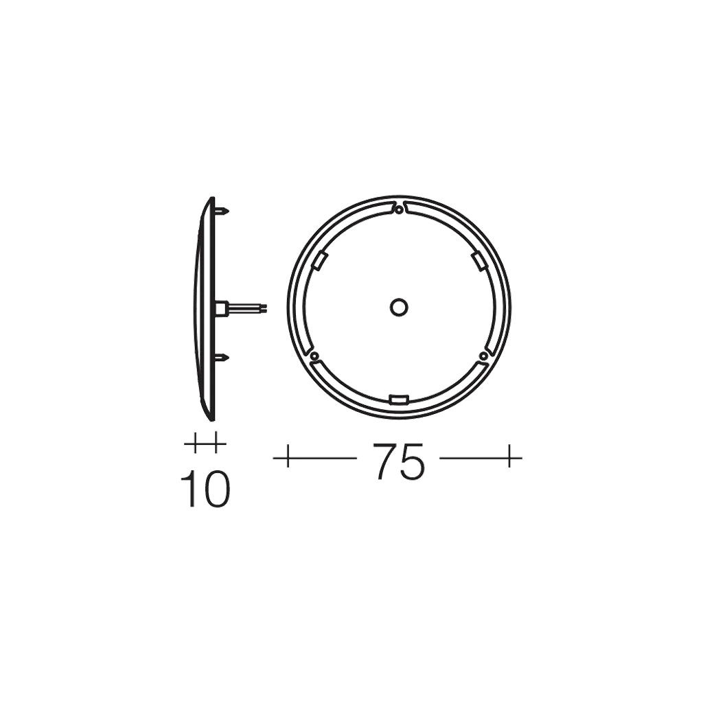 Interior Lamp, Narva, LED, Saturn Interior Light, 9-33v - Each